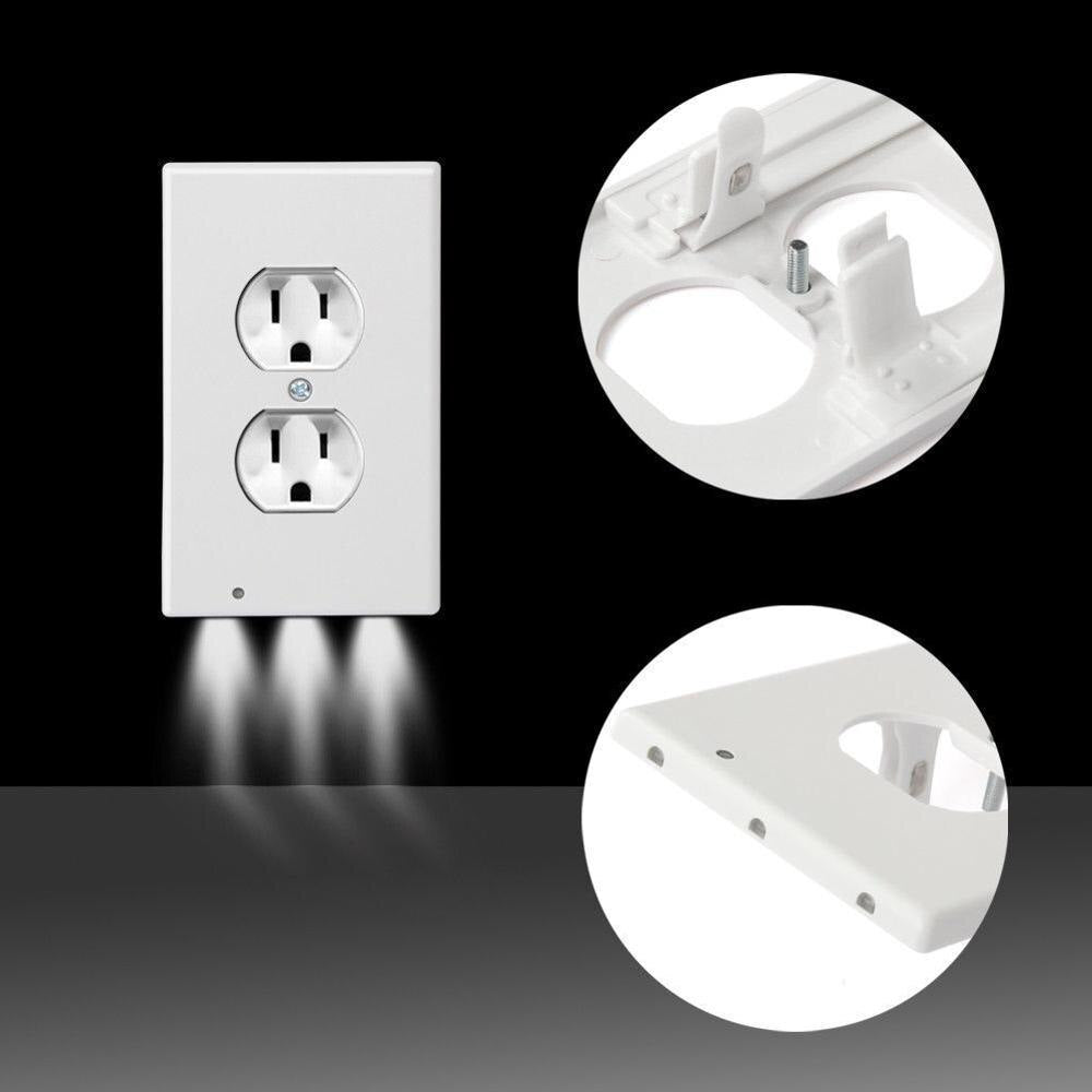 Outlet Cover Wall Plate With Led Night Lights - UTILITY5STORE