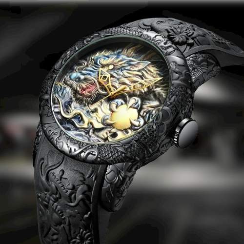 Ancient Dragon Heart Design Quartz Watch
