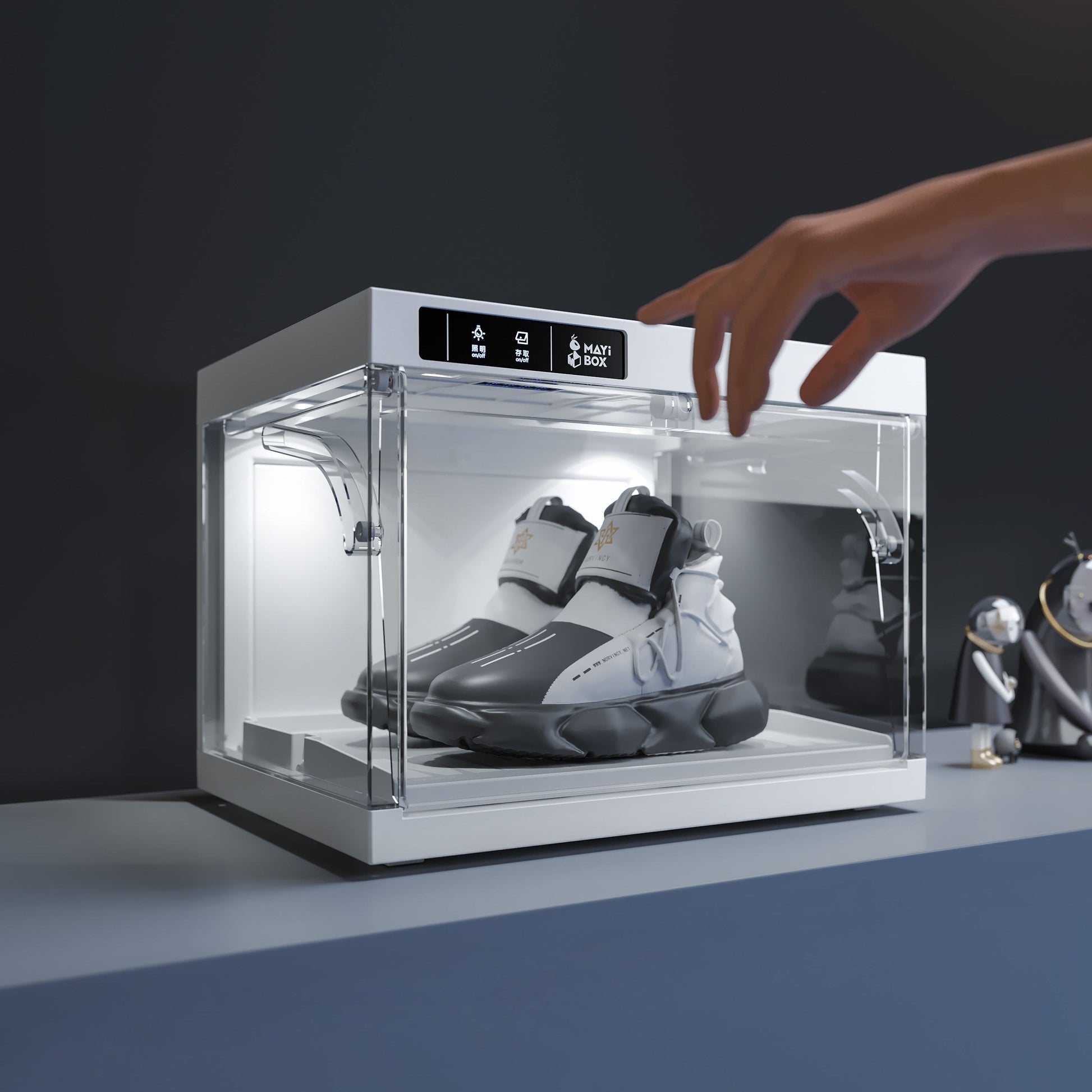 Automatic Remote Control LED Elegant Sneaker Storage Box