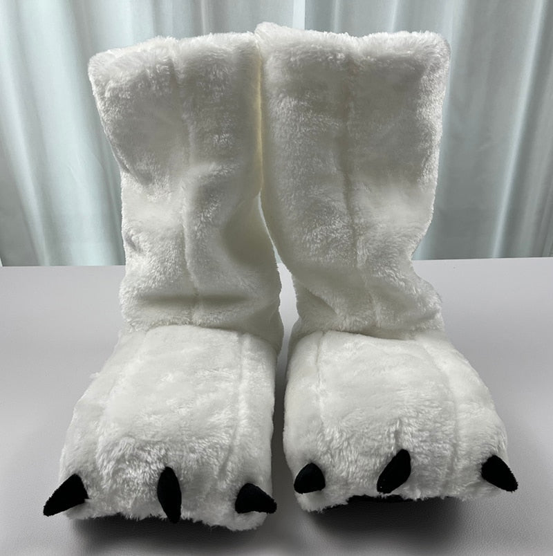 Bear Claw Winter Furry Slippers