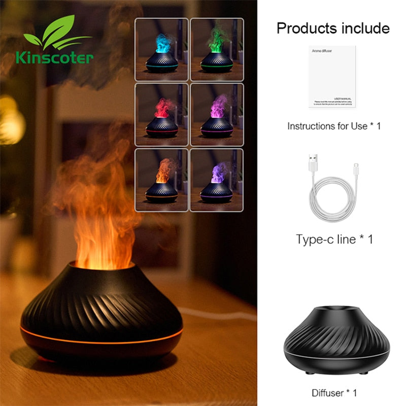 Luminous Volcano USB Humidifier Lamp