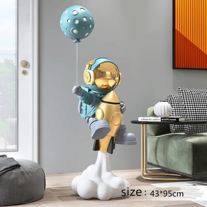 Cosmic Astronaut Balloon Sculpture Elegant Home Decor