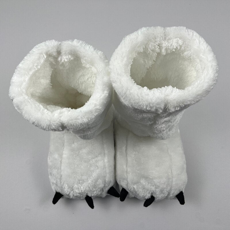 Bear Claw Winter Furry Slippers