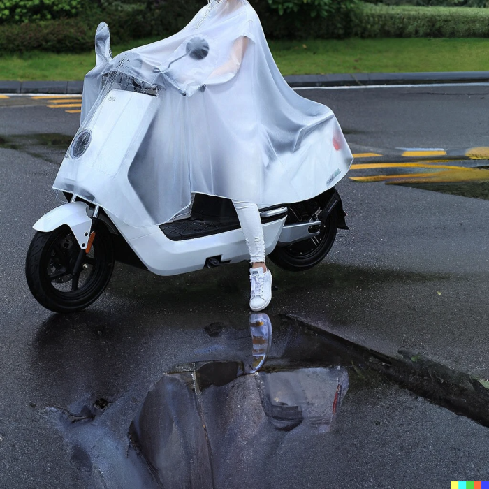 Full Body Thick Motorcycle Rainproof Coat