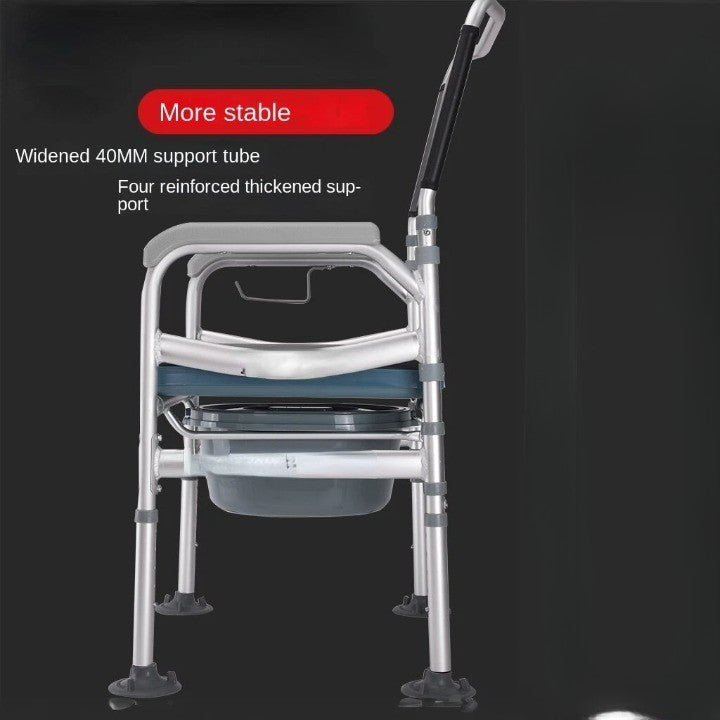 Elderly Helper Solid Toilet Chair