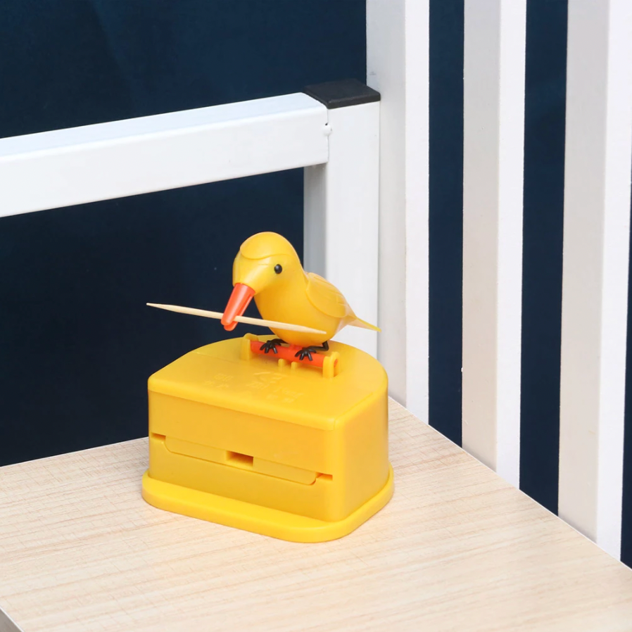 Small Bird Lovely Automatic Toothpick Holder