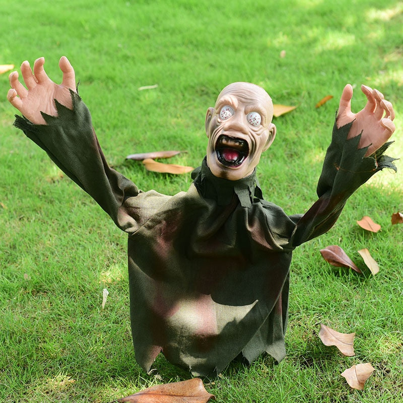 Scary Screaming Zombie Garden Halloween Decoration