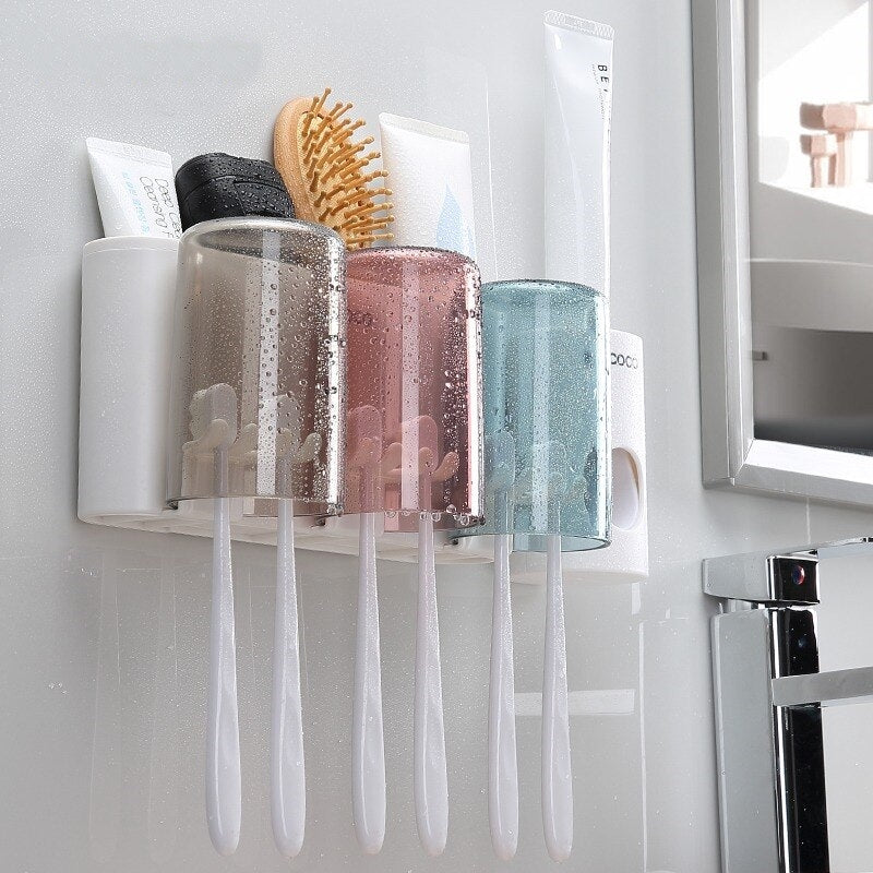 Universal Bathroom Organizer Multifunctional Toothbrush Holder