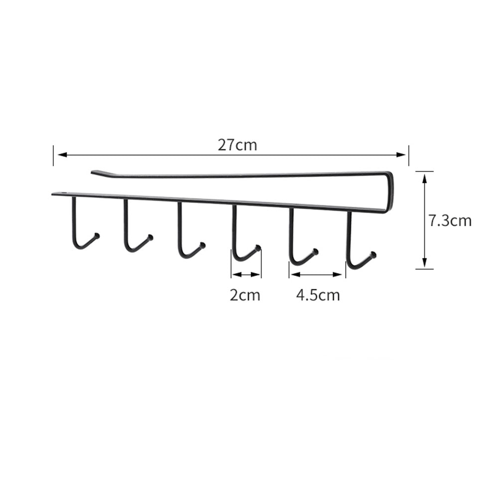 Kitchen Under Cabinet Organizer Hook Rack - UTILITY5STORE