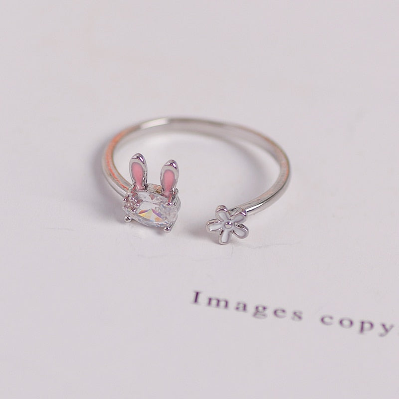 Magic Radiant Rabbit Charm Ring