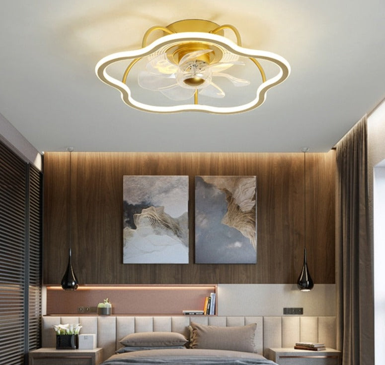 Elegant Modern LED Ceiling Fan Lamp