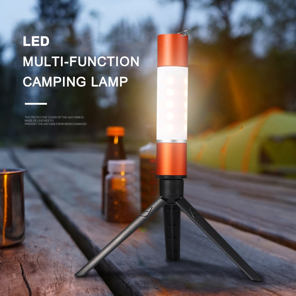 Rechargeable Hanging Zoomable Camping Flashlight