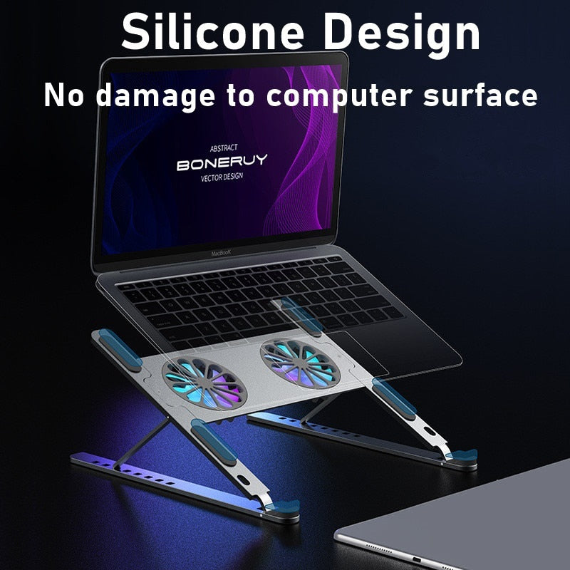 Foldable Aluminum Laptop Cooling Holder - UTILITY5STORE