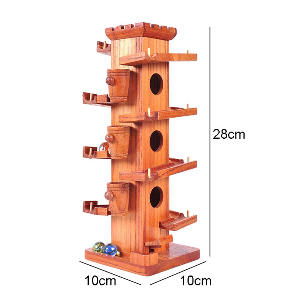 Marble Adventure Wooden Maze Ball Tower