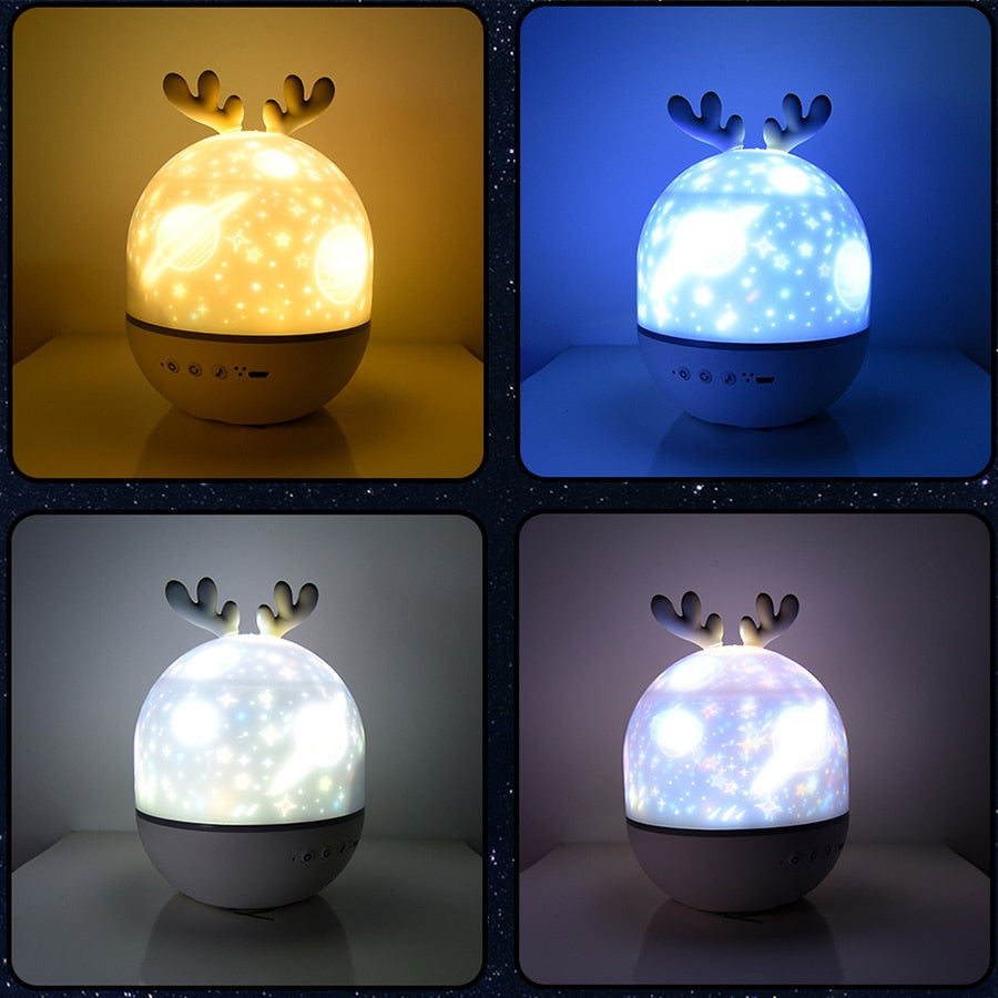 Rotating Deer Music Star Projector Night Lamp - UTILITY5STORE