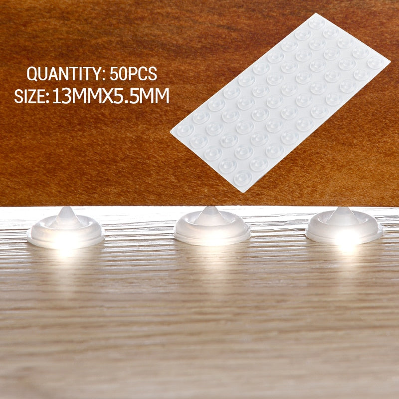 Self-Adhesive Silicone Cabinet Door Stopper Pads