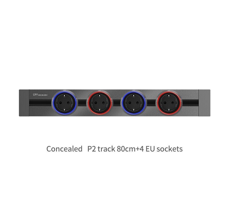 Multiple Power Electric Extension Socket Track