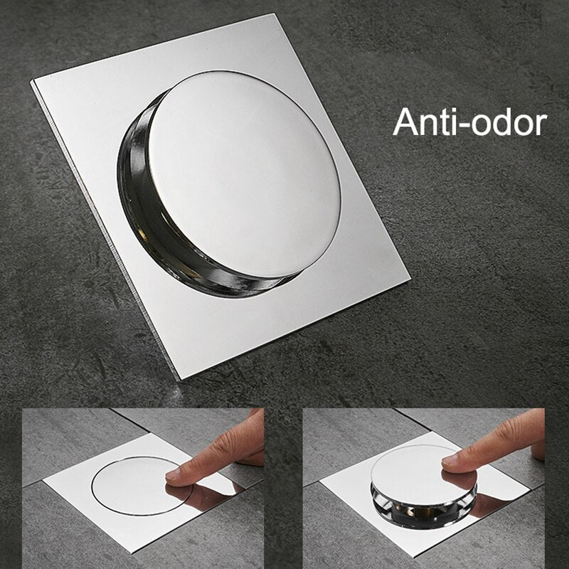 Metal Anti-Odor Pop Up Shower Drain