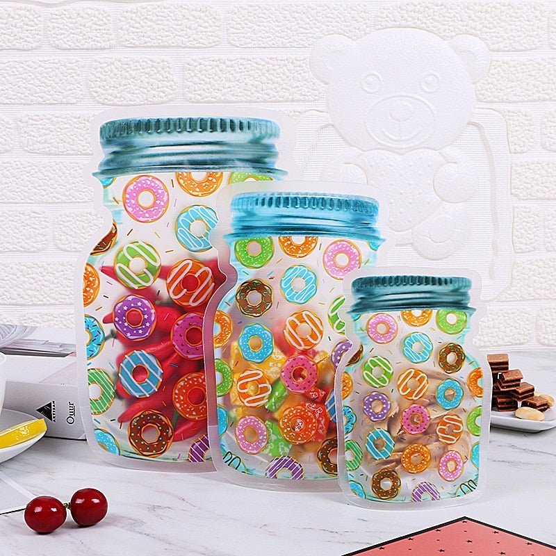 Reusable Transparent Jar Storage Bags