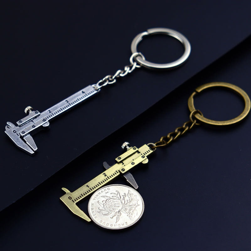 Mini Caliper Ruler Keychain