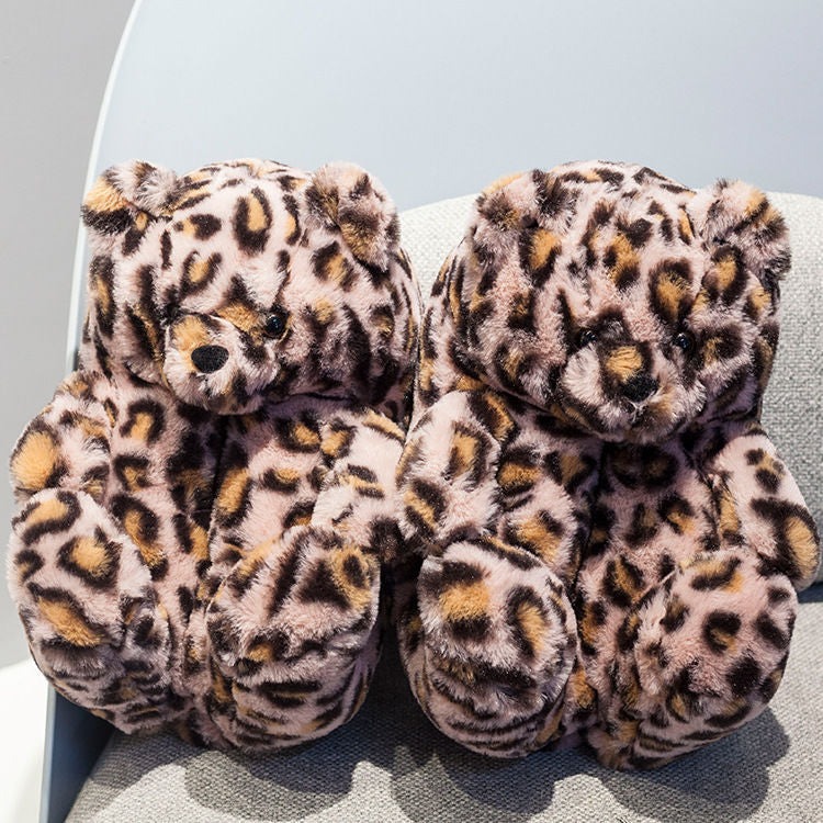 Warm Bear Paws Cute Home Slippers