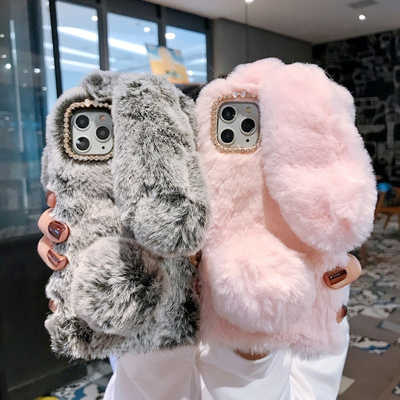 Fluffy Bunny Soft and Stylish iPhone Case - UTILITY5STORE