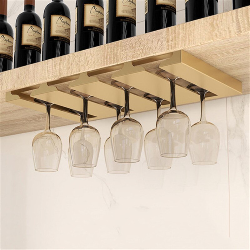 Under Cabinet Glass Organizer Rack