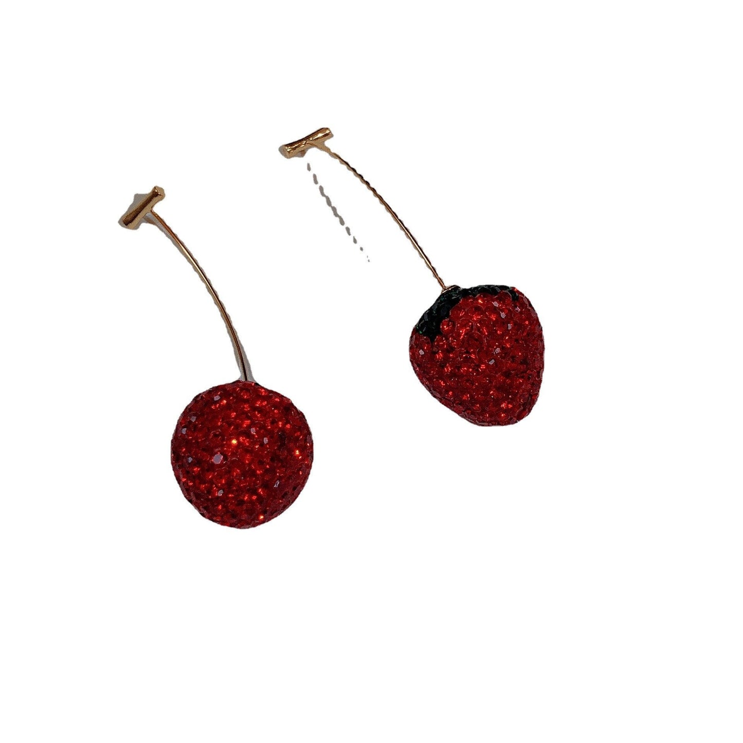 Sweet Strawberry Zircon Earrings - UTILITY5STORE