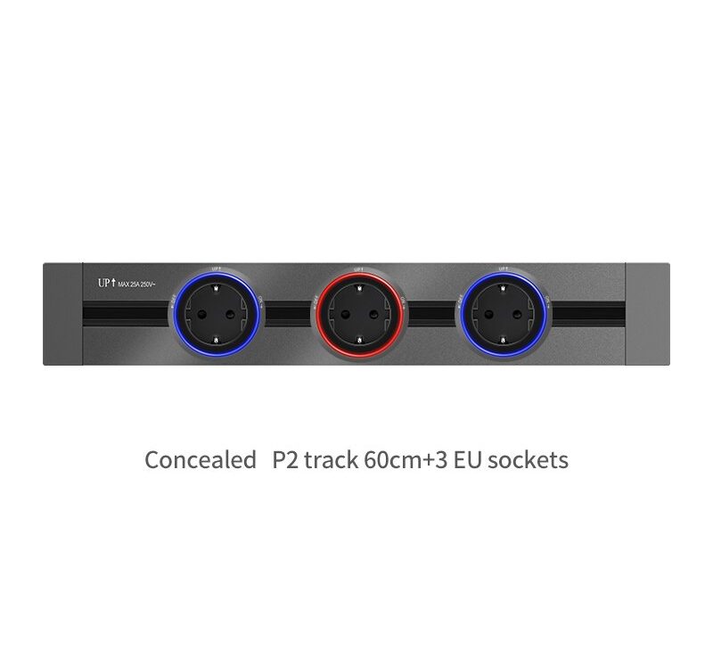 Multiple Power Electric Extension Socket Track