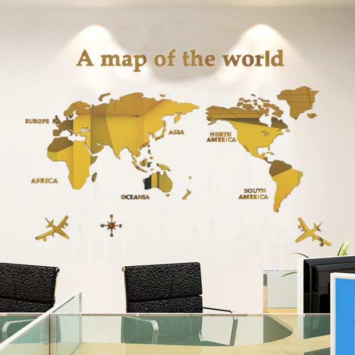 Globe Vision World Map Sticker
