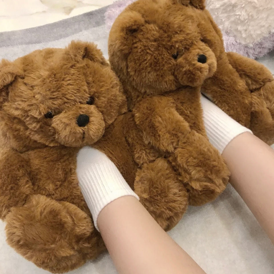 Warm Bear Paws Cute Home Slippers