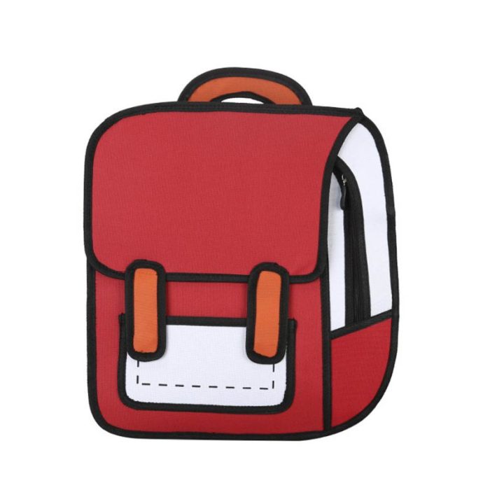 Creative 2D Unisex Cartoon Backpack