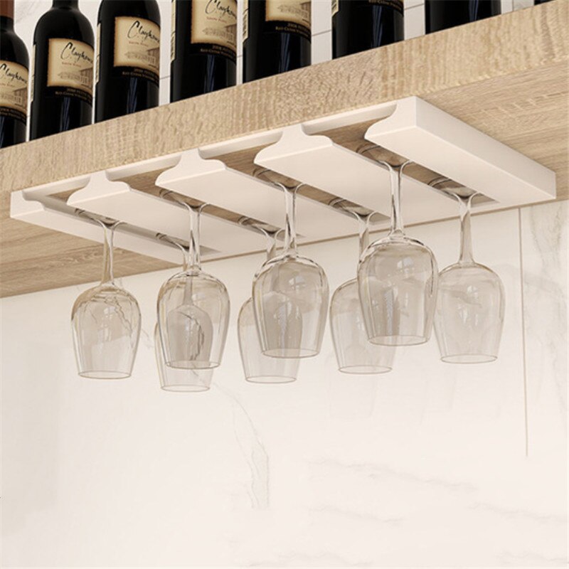 Under Cabinet Glass Organizer Rack