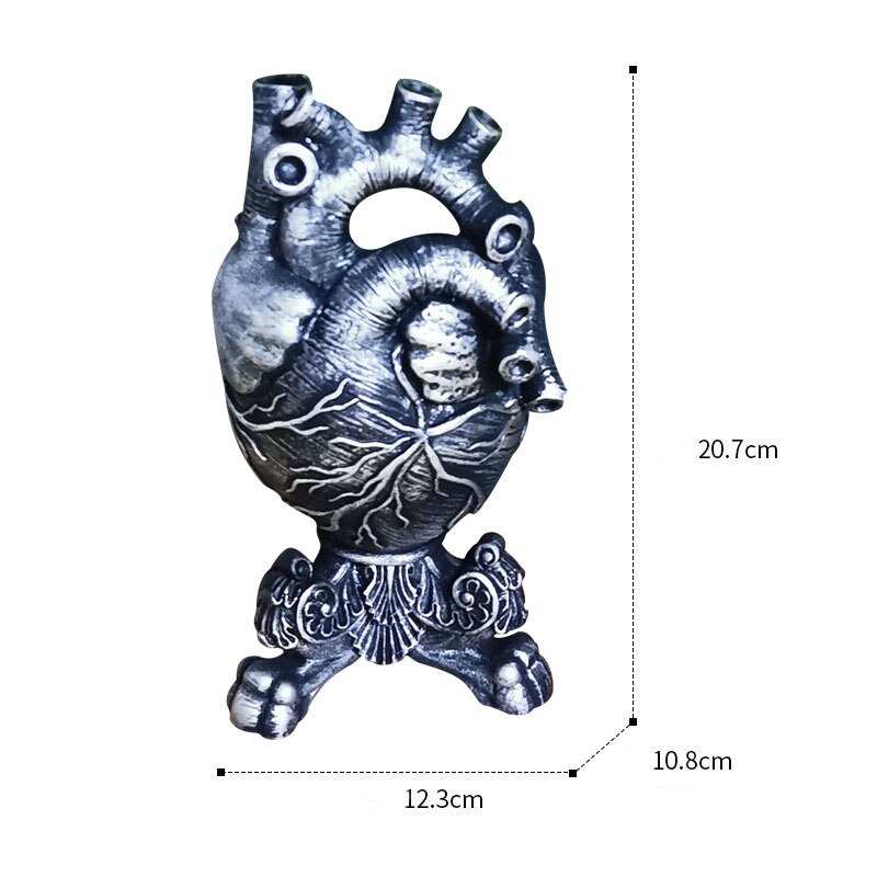 Nordic Detailed Heart Vase Home Decor