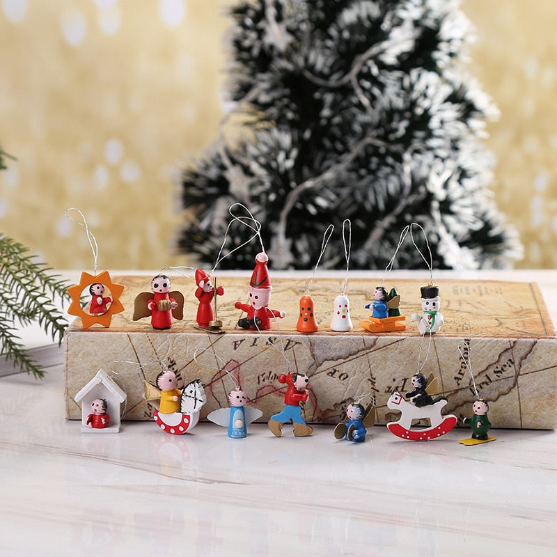 48pcs Santa's Runners Wooden Decoration Set - UTILITY5STORE