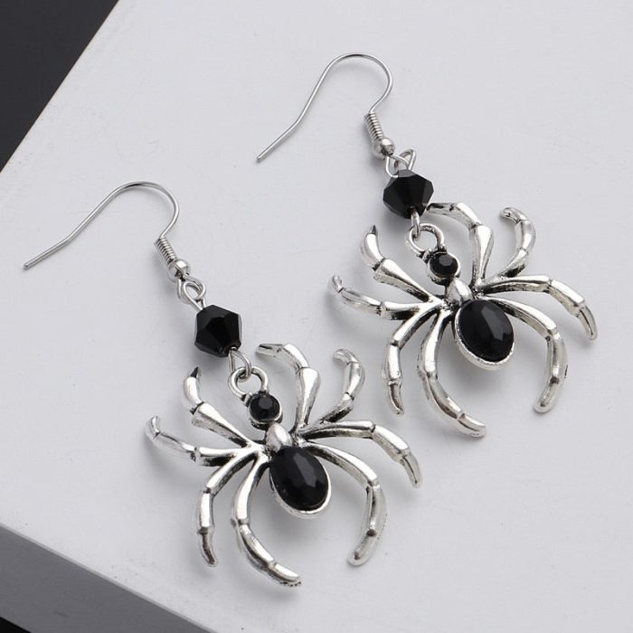 Black Spider Artsy Mystical Earrings