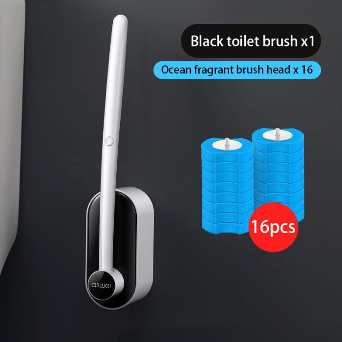 Long Handle Disposable Toilet Brush Set