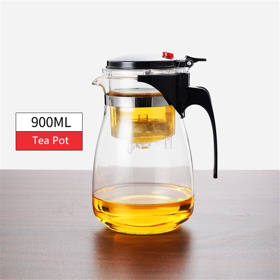 TeaTime Heat Resistant Glass Teapot - UTILITY5STORE