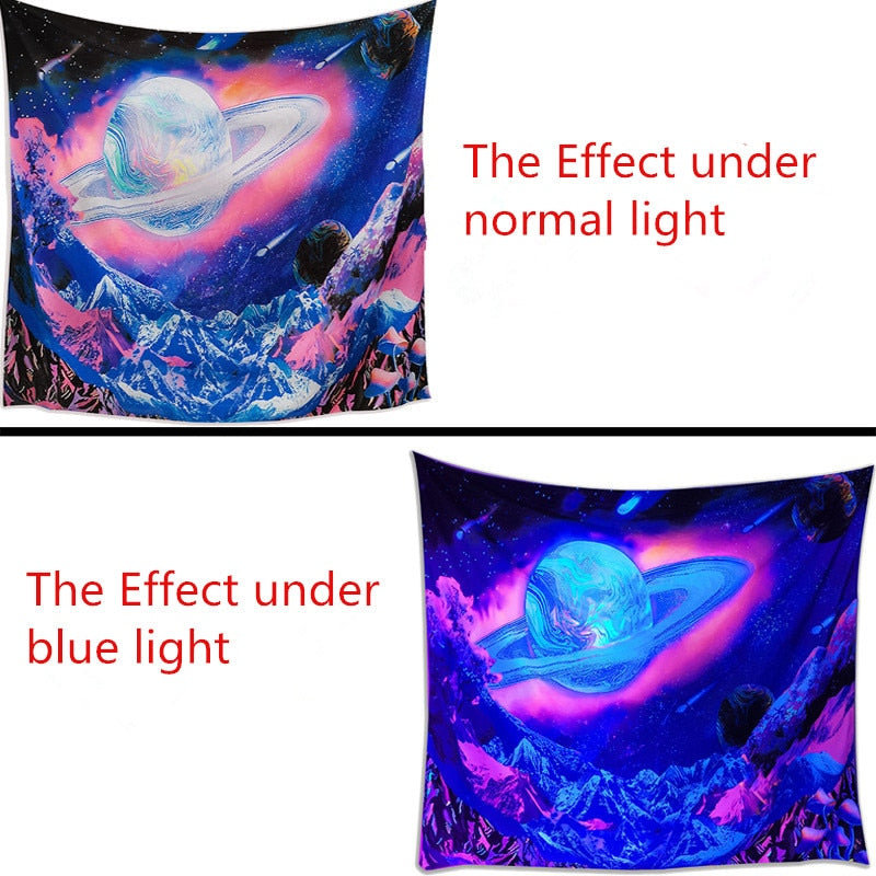 Colorful Glowing Luminous Tapestry