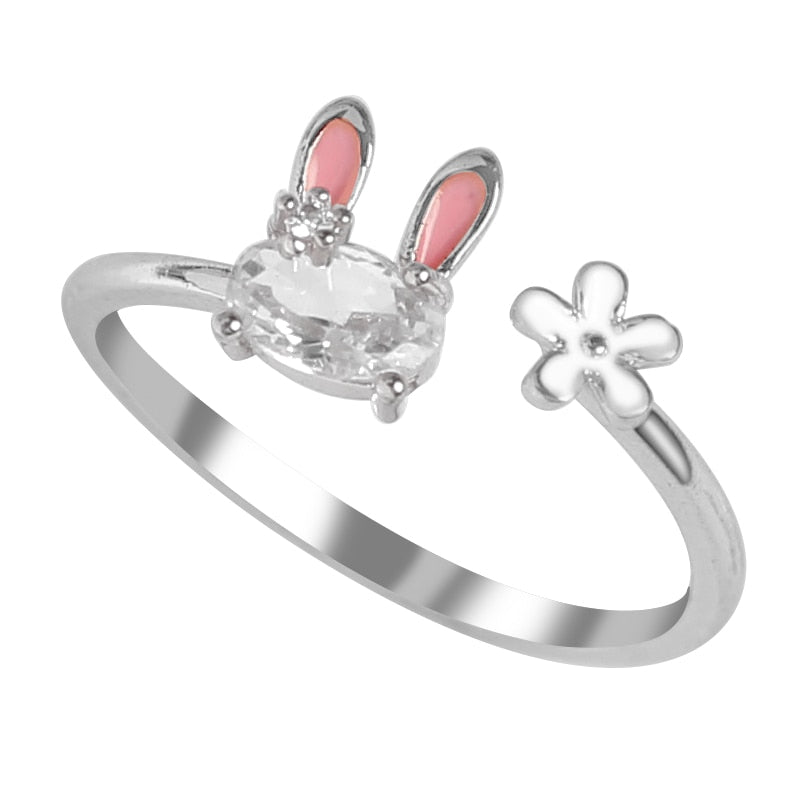 Magic Radiant Rabbit Charm Ring