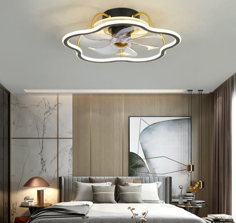 Elegant Modern LED Ceiling Fan Lamp