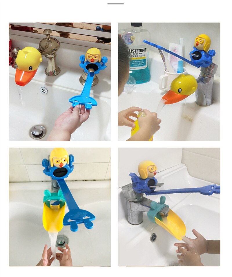 Cartoon Splash Proof Kids Faucet Extender