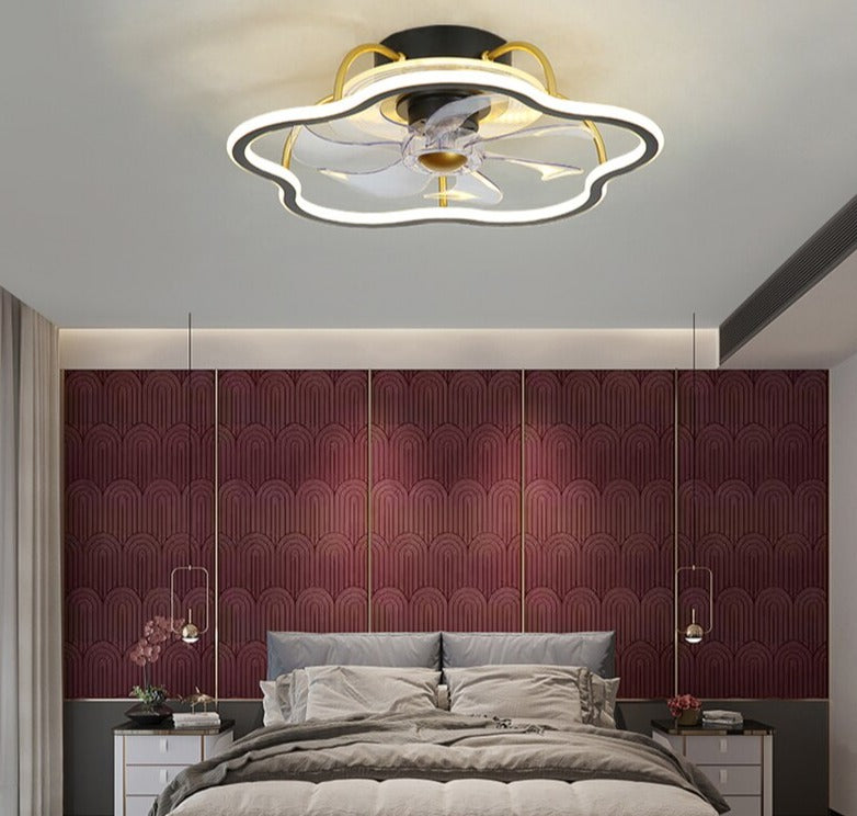 Elegant Modern LED Ceiling Fan Lamp