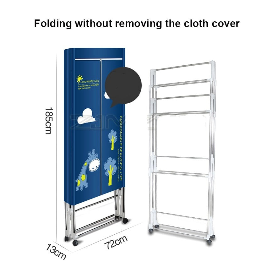 Foldable Clothes Dryer with Remote Control - UTILITY5STORE