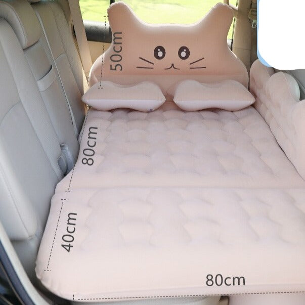 Cat Inflatable Car Back Seat Bed