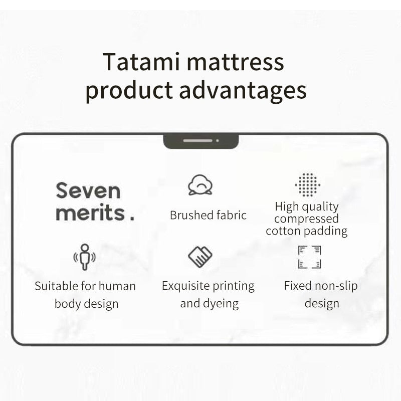 Tatami Multi-Layer Soft Comfortable Foldable Mattress - UTILITY5STORE