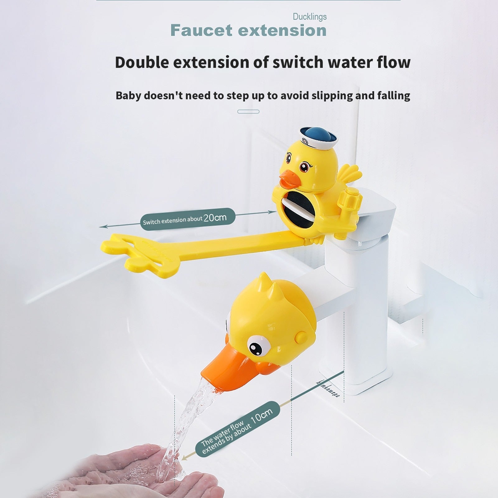 Cartoon Splash Proof Kids Faucet Extender