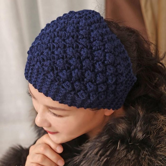 Cozy Crown Elastic Knitted Headband