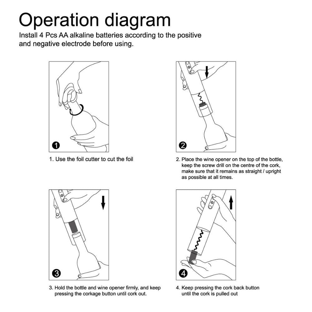Elegant Electric Automatic Wine Opener
