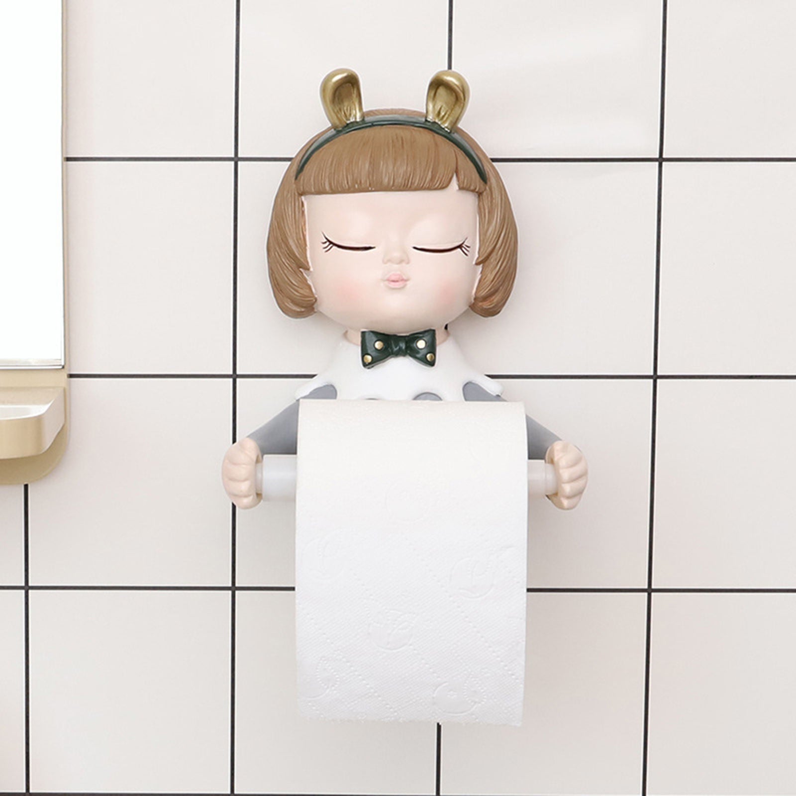 Fancy Girl Toilet Paper Roll Holder